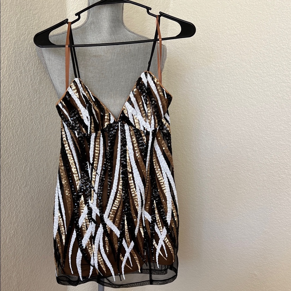 Stylish Brown and White Women's Top